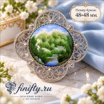 Брошь, Кармен, финифть