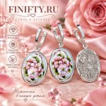 Серьги финифть