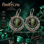 Серьги Мелодия. Финифть.