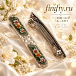 Продажа заколок. Финифть