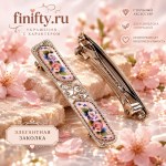Заколка с финифтью